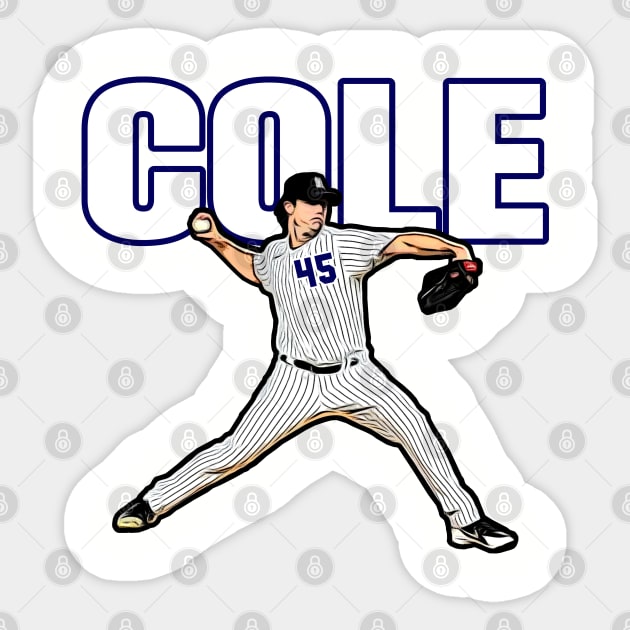 Yankees Cole 45 Sticker by Gamers Gear